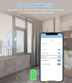 Slimme DeurAlarm - Magnetische Deur- en Raamsensor | Compatibel met Tuya & Smart Life App