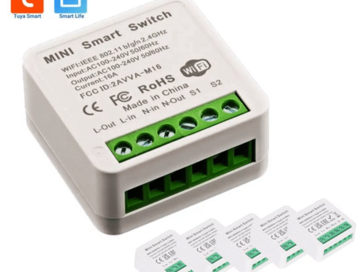 Slimme Wifi Schakelaar Set - 2 Stuks, Doe-Het-Zelf Module, Geen Hub Nodig Compatibel Met Smart Life Alexa En Google Home