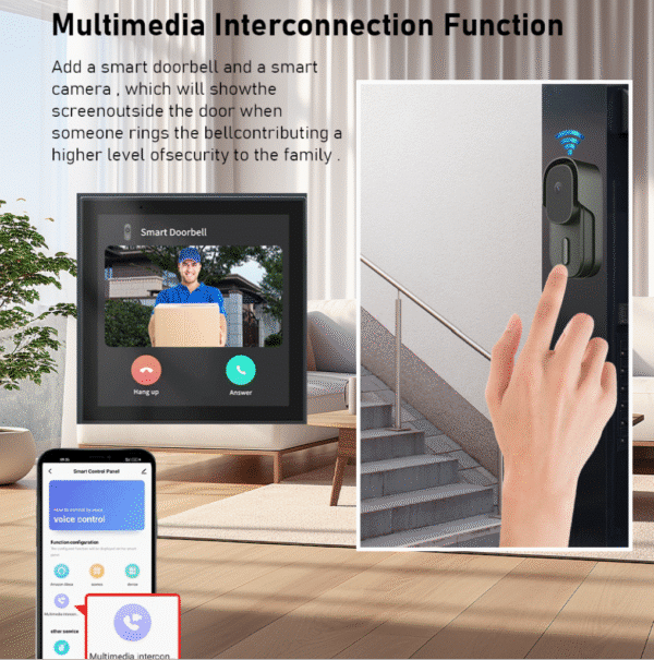 Navid WiFi Zigbee gateway met touchscreen bediening, Tuya app en Alexa ondersteuning