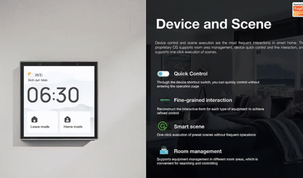 Navid WiFi Zigbee gateway met touchscreen bediening, Tuya app en Alexa ondersteuning