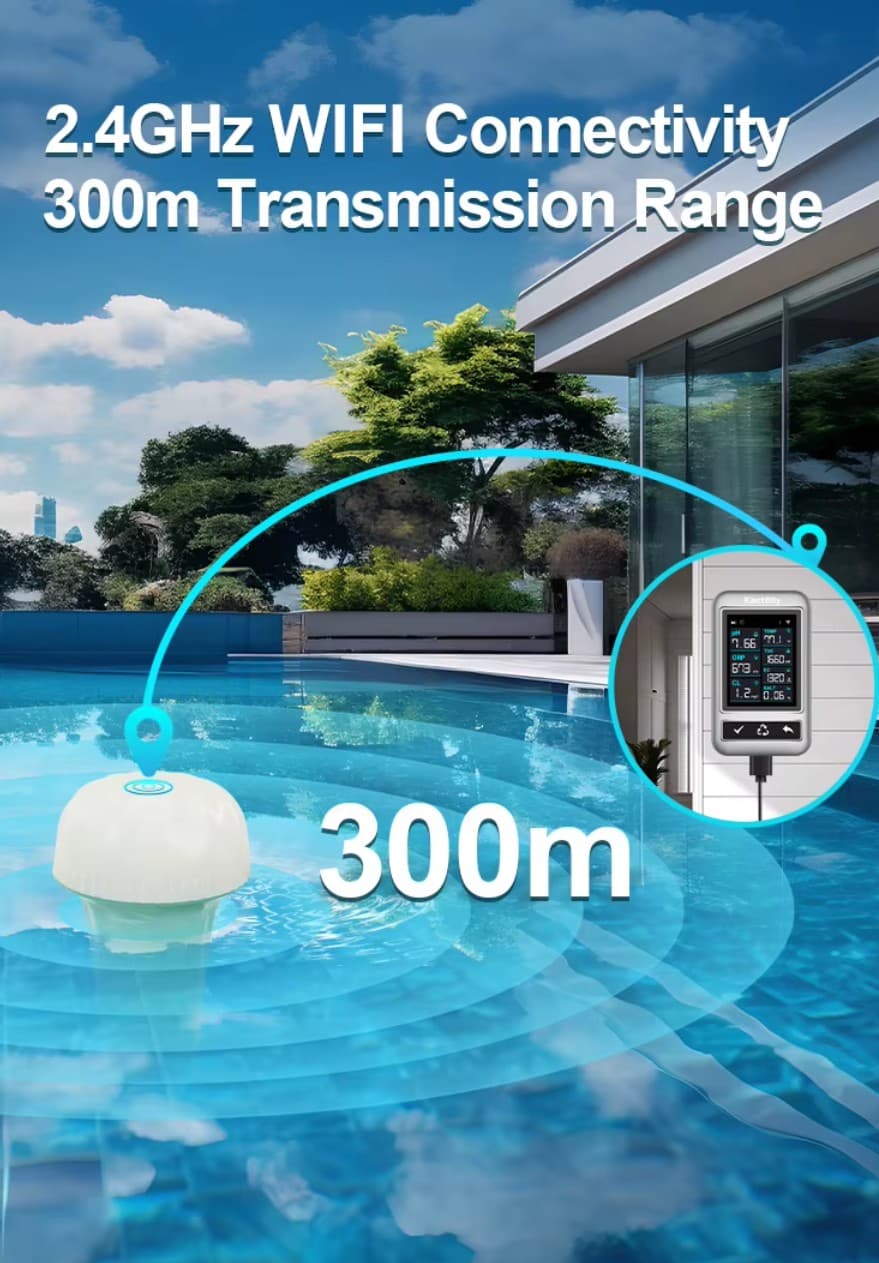 Smart Life app voor zwembad wateranalyse pH ORP TDS EC