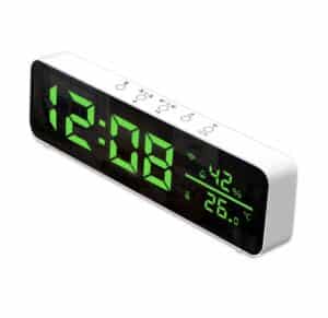 WiFi Slimme Thermometer & Hygrometer met Groot LED Display – Temperatuur- en Vochtigheidssensor – Tuya Smart – Werkt met Alexa & Google