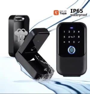 Slimme Sleutelkluis met Vingerafdruk & Code – Tuya WiFi – IP65 Waterdicht – Smart Key Lock Box voor Buiten