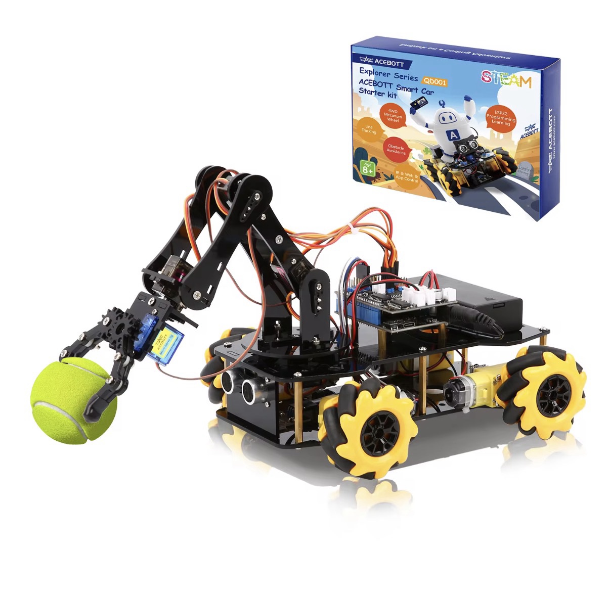 Arduino Robot Auto Kit ESP32 – STEM Programmeerbare Robot - Afbeelding 3