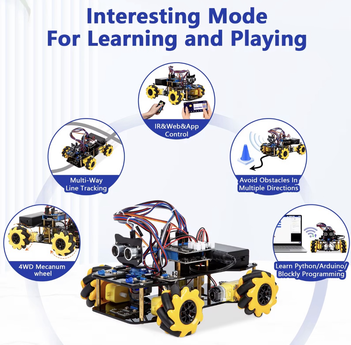 Arduino Robot Auto Kit ESP32 – STEM Programmeerbare Robot - Afbeelding 7