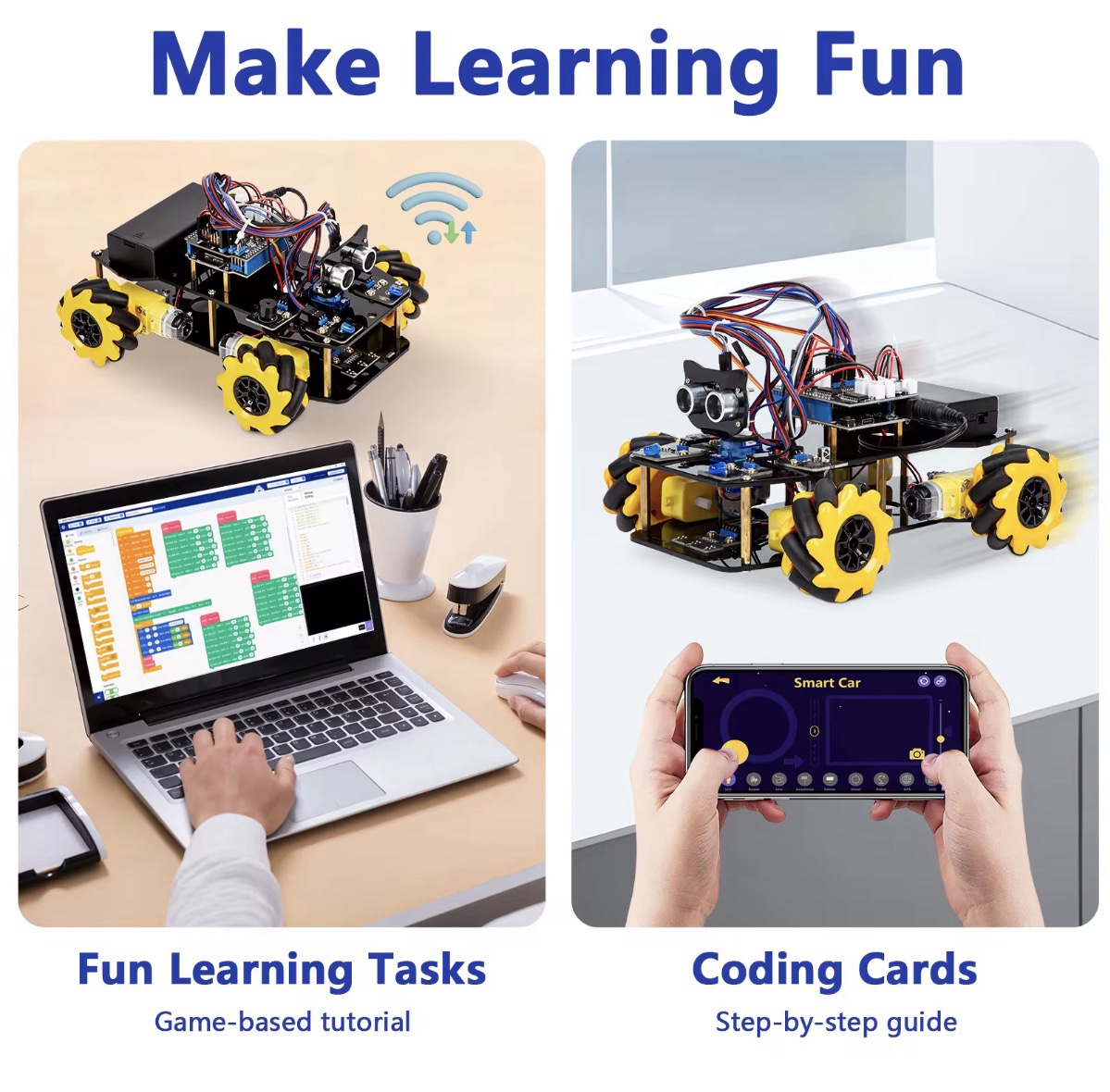 Arduino Robot Auto Kit ESP32 – STEM Programmeerbare Robot - Afbeelding 6